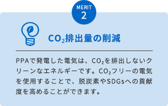 MERIT 2　CO₂排出量の削減